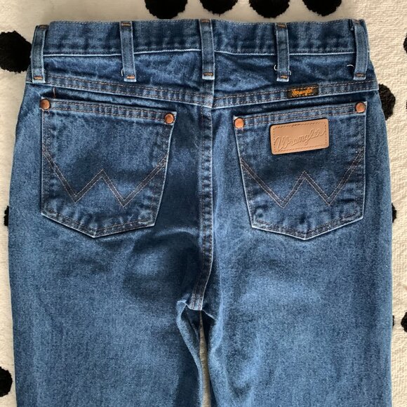 Wrangler Jeans Cowboy Cut Bootcut Mens 28x34 Blue Denim 936PWD Western Rodeo 90s - Picture 2 of 11